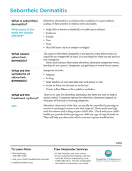 PE2342 Seborrheic Dermatitis