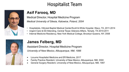 Hospitalist Team