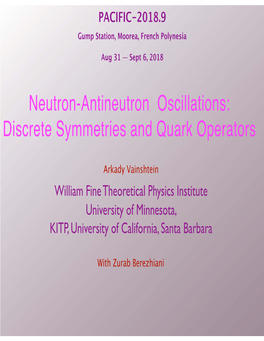 Neutron-Antineutron Oscillations: Discrete Symmetries and Quark Operators