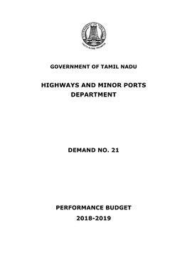 Highways and Minor Ports Department