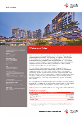 Waterway Point FY2019