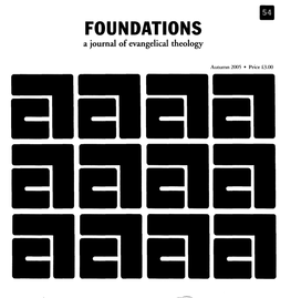 FOUNDATIONS a Journal of Evangelical Theology