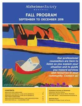 Fall Program September to December 2018