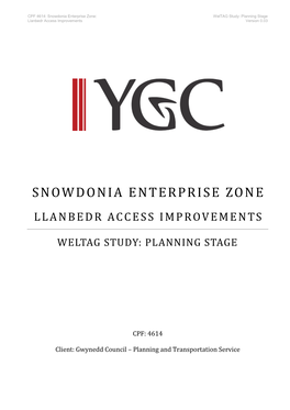 Weltag Planning Report