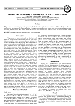 Diversity of Members of Polygonaceae