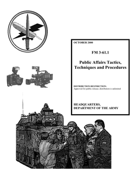 FM 3-61.1. Public Affairs Tactics, Techniques and Procedures