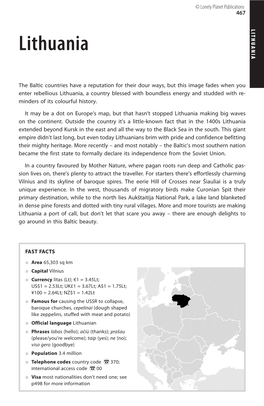LITHUANIA 467 © Lonely Planet Publications Planet Lonely ©
