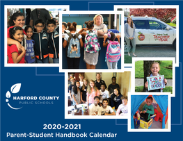 2020-2021 Parent-Student Handbook Calendar