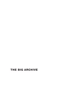 The Big Archive: Art from Bureaucracy