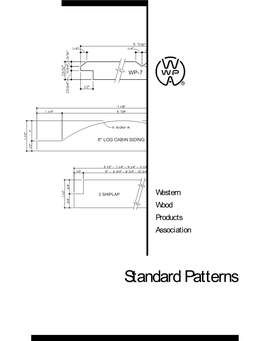 Standard Patterns Western Wood Products Association STANDARD PATTERNS