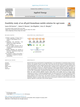 Feasibility Study of an Off-Grid Biomethane Mobile Solution for Agri-Waste