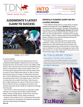 Juddmonte=S Latest Claim to Success