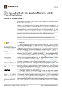 Fully Symmetric Relativistic Quantum Mechanics and Its Physical Implications