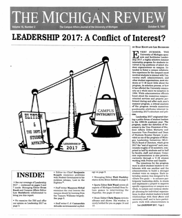 LEADERSHIP-2017: a Conflict of Interest?