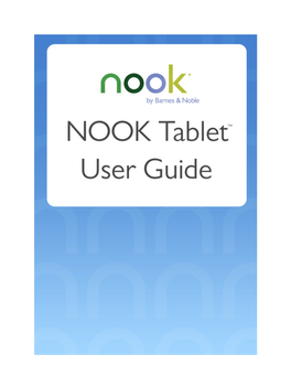 Barnes & Noble NOOK Tablet User Guide