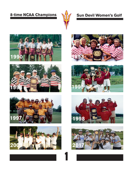 Sun Devil Women's Golf 8-Time NCAA Champions