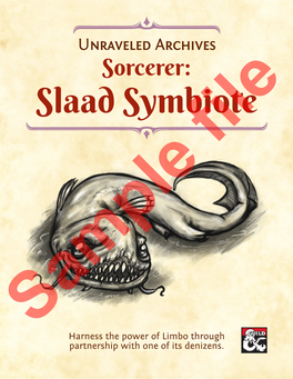 Sorcerer: Slaad Symbiote