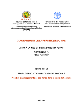 Gouvernement De La République Du Mali