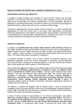 ALLEGATO 1: Progetto Completo