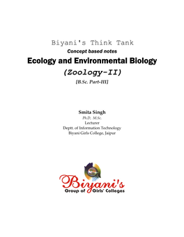 Ecology and Environmental Biology (Zoology-II) [B.Sc