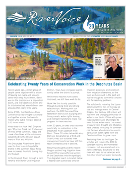 Celebrating Twenty Years of Conservation Work in the Deschutes Basin