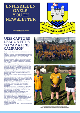 Enniskillen Gael Youth Newsletter