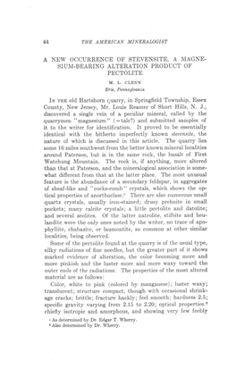 Siu\,I-Bearing Alteration Product of Pectolite M