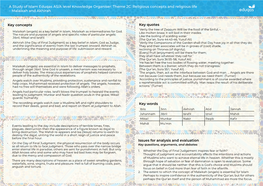 A Study of Islam Eduqas AS/A Level Knowledge Organiser: Theme 2C: Religious Concepts and Religious Life – Malaikah and Akhirah