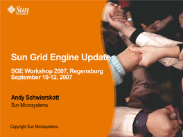 Sun Grid Engine Update