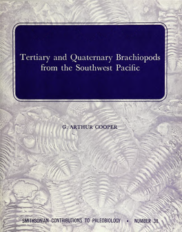 Tertiary and Quaternary Brachiopods from the Southwest Pacific