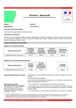 Fiche TRI TONNEINS MARMANDE