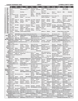 Sunday Morning Grid 1/29/12 Latimes.Com/Tv Times