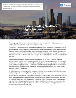 Understanding Seattle's High-Rise Boom
