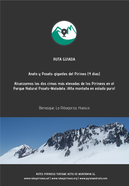 RUTA GUIADA Aneto Y Posets: Gigantes Del Pirineo (4 Días)