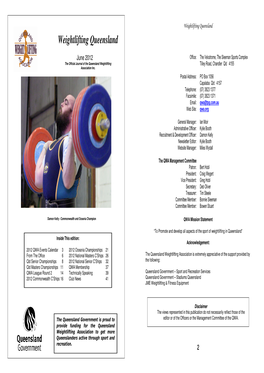 Weightlifting Queensland