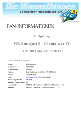 Fan-Informationen