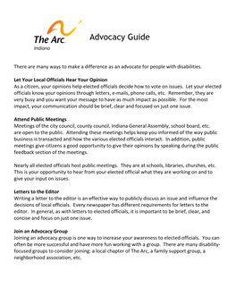 Advocacy Guide