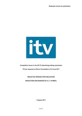 Competition Issues in the UK TV Advertising Trading Mechanism