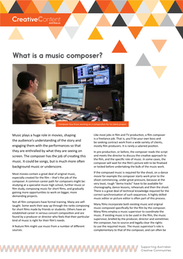 What Is a Music Composer?