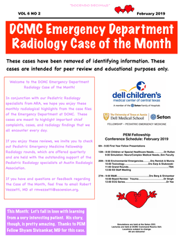 DCMC Emergency Department Radiology Case of the Month