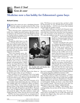 Medicine Now a Fun Hobby for Edmonton's Game Boys