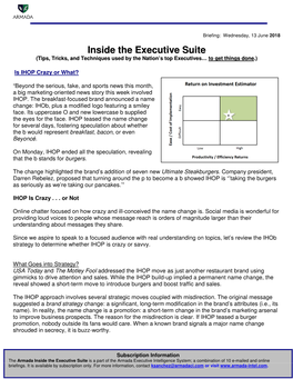 Inside the Executive Suite (Tips, Tricks, and Techniques Used by the Nation’S Top Executives… to Get Things Done.)