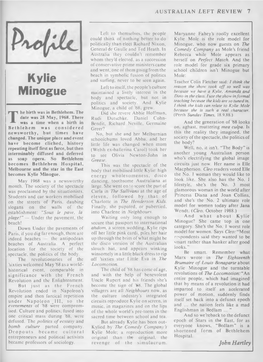 Profile: Kylie Minogue