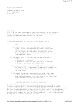 Appendix File 1987 Pilot Study (1987.Pn)