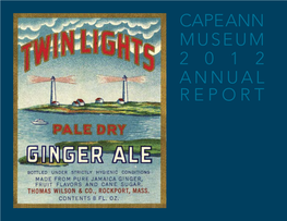 Cape Ann Museum 2 0 1 2 Annual Report