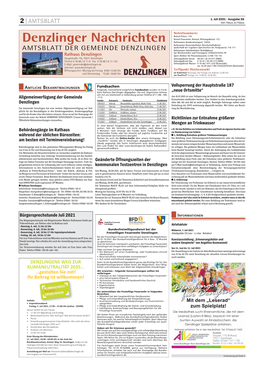 AMTSBLATT Von Haus Zu Haus