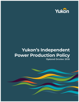 Independent Power Production Policy Updated October 2018