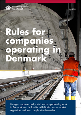 Rules for Companies Operating in Denmark