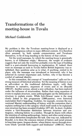 Transformations of the Meeting-House in Tuvalu
