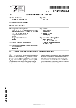 Calcium Sulphoaluminate Cement with Mayenite Phase